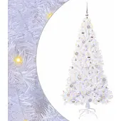 Syfax Künstlicher Weihnachtsbaum Weiß 180 cm PVC und Stahl