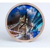 Tulup Holzuhr 20fi cm wanduhr - Bridge-Architektur