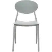 Miliboo - 2 Design-Stühle Grau Polypropylen ANNA