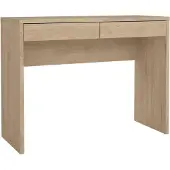 Dmora Schreibtisch Sabra 100x39,9x76,5 cm Braun 2 Schubladen