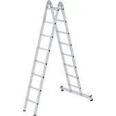 Proregal Klappleiter 2-teilig mit nivello-Traverse 2x8 Sprossen