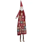 Wurm Adventskalender Nikolaus aus Plüsch/Textil, 180cm