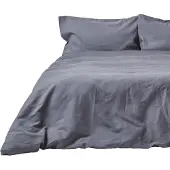 Homescapes Leinen Bettwäsche Set Anthrazit, 230 x 220 cm