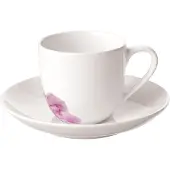 Villeroy & Boch Rose Garden Espressotasse + Untertasse weiß