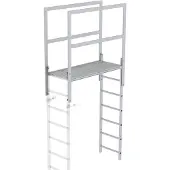MUNK Günzburger Steigtechnik MUNK Attika-Überstieg in Sonderlängen Aluminium eloxiert 1400mm