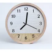 Tulup Holzuhr 20fi cm wanduhr - Ziegel Architektur