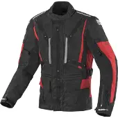 Berik Spencer wasserdichte Motorrad Texiljacke, schwarz/rot, 48