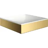 Hansgrohe AXOR Suite Aufsatzwaschtisch 400/400 ohne Hahnloch und Überlauf, Polished Gold Optic