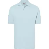 James & nicholson Hochwertiges Polohemd mit Armbündchen light-blue, Gr. M