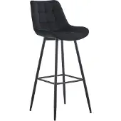 CLP Barhocker Dartford schwarz Material Samt