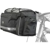 Sonstige Verlage Fahrrad-Lenkertasche A-H721 QRX7 mit Halterung und Schultergurt, schwarz