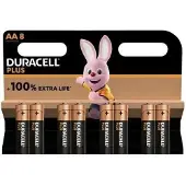 Duracell - Batterie plus AA 8st | Blasen Sie ein 8 -Stück | 24 Stücke