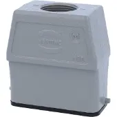 Harting Han 10A Tüllengehäuse hoch, 1xM25 gerader Kabelabgang, für 1 Bügel (am Unterteil) Verschraubung M25