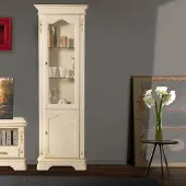 AEA Vitrine Design Glasfront Arbeitszimmer Regal Säule Vitrinen Schrank Art déco