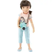Käthe Kruse teenagerpuppe mit Kamera 23 cm