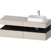 Duravit Waschtischunterschrank Qatego 160x55x60cm, gra m/ta m, Pl, B r, B