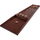 Longfield Dutch Shuffleboard 200 cm | Sjoelbak groß aus Holz | Inklusive 30 Spielscheiben