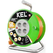 Plastrol Kabeltrommel STANDARD LINE, SCHUKO; 4x2p+Z; IP20; 10A; H05VV-F; 3x1,5; 50m; orangefarben (W-97542)