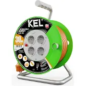 Plastrol Kabeltrommel STANDARD LINE, SCHUKO; 4x2p+Z; IP20; 10A; H05VV-F; 3x1,5; 30m; orangefarben (W-97529)