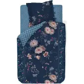 Pip studio Perkal-Baumwolle-Kissenbezug einzeln Tokyo Bouquet Farbe Dunkelblau Größe 80x80