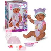 Baby Born Eva 43cm, Babypuppe mit 10 Funktionen und Accessoires, ab 3 Jahren