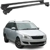 Omac Dachträger für Skoda Fabia Combi 2007-2014 Gepäckträger Grundträger Alu Schwarz