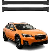 Omtec Dachträger Gepäckträger für Subaru XV 2012-2018 Relingträger Alu Schwarz 2x
