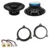Crunch GTS-62 Koaxial Lautsprecher Einbauset für Renault Captur vorne hinten