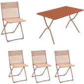 Lafuma Balcony Balkonmöbel-Set 5tlg. Batyline/Stahl 4 Personen