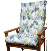 Rattani Hochlehnerauflage Polster, Kissen für Gartenstuhl Hochlehner Auflage Sylva 120x50 cm