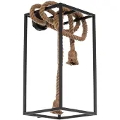 LUCANDE Vlados Design-Wandleuchte, Käfig, 54 cm