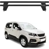 Menabo Dachträger Querträger für Peugeot Rifter 2018-2025 ABE Aluminium Schwarz