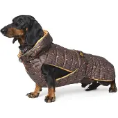 Fashion Dog wasserfester Hunde-Steppmantel speziell für Dackel - 36 cm