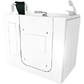 AcquaVapore Sitzbadewanne Senioren Wanne Sitzwanne mit Tür S08-B-L 110x68cm