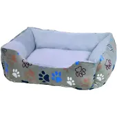 Nobby Komfortbett eckig Classic Lissi hellgrau, Maße: 70 x 60 x 20 cm