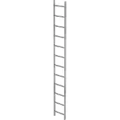 MUNK Günzburger Steigtechnik MUNK Schachtleiter Stahl verzinkt 400mm breit 12 Sprossen 3,36m lang
