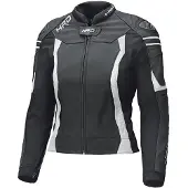 Held Street 3.0 Damen Motorrad Lederjacke, schwarz/weiß, 44