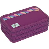 Lassig School Triple Pencil Case Unique lilac