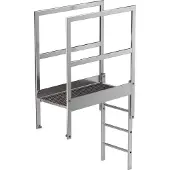 MUNK Günzburger Steigtechnik Munk Attika-Überstieg Alu-blank Sonderlänge - 062183
