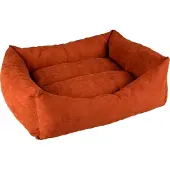 Laroy Duvo+ Hundekorb rechteckig Velvet Copper rot/weiß, Größe: XL