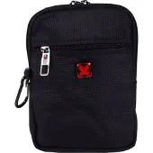 Travel'n'Meet Umhängetasche Tragetasche Schultertragetasche Gürteltasche Klein Mini Schwarz