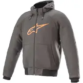 Alpinestars Chrome Sport Tar Grau Orange Hoodie Größe L