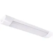 Licht-Erlebnisse Wandleuchte LED mit Schalter Aluminium 30 cm breit IP42 Weiß länglich 4000 K neutralweißes Licht 930 lm
