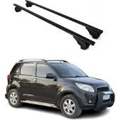 Omtec Dachträger Grundtäger für Daihatsu Terios 2006-2017 75kg Metall Schwarz 2 tlg