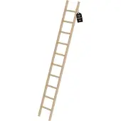 Proregal Sprossen-Anlegeleiter Holz ohne Traverse 10 Sprossen