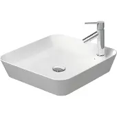 Duravit Aufsatzbecken CAPE COD o ÜL m Arm-Ins 460x460mm 1 Hahnloch weiß weiß