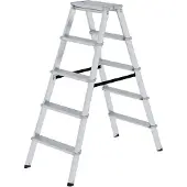 Proregal ML Stufen-Stehleiter beidseitig begehbar 2x5 Stufen