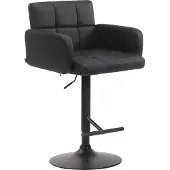 CLP Barhocker Los Angeles höhenverstellbar und drehbar schwarz Gestell Farbe schwarz
