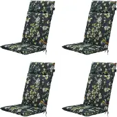 Madison – Gartenstuhlkissen mit hoher Rückenlehne Sadie – Ca. 120x50 cm - 4er-Set