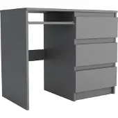 Masseno Schreibtisch VALERIO 90x50x76 cm Bürotisch Computertisch, Graphitfarben